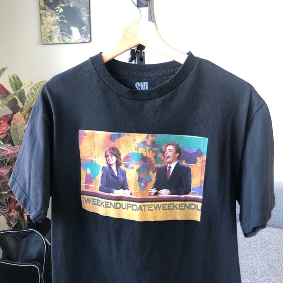 Saturday night live weekend update “jimmy fallon and tina fey” tee shirt - Picture 3 of 4
